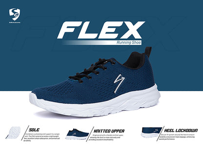 Unpar By SG Flex Running Sports Shoes For Men, Prussan Blue | Ideal for Running/Walking/Gym/Jogging/Training Sports Fashion Footwear