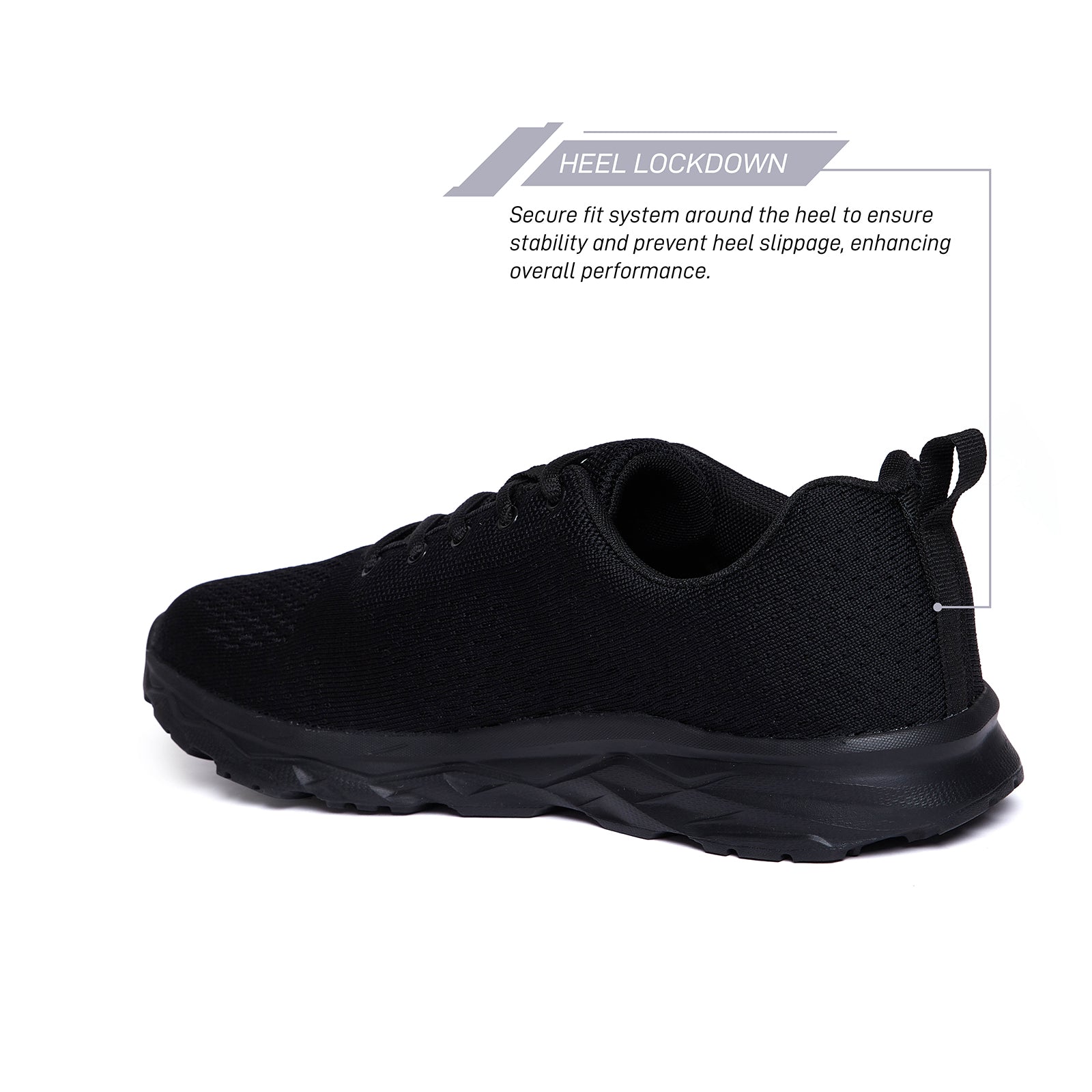 Unpar By SG Flex Running Sports Shoes For Men, Black | Ideal for Running/Walking/Gym/Jogging/Training Sports Fashion Footwear