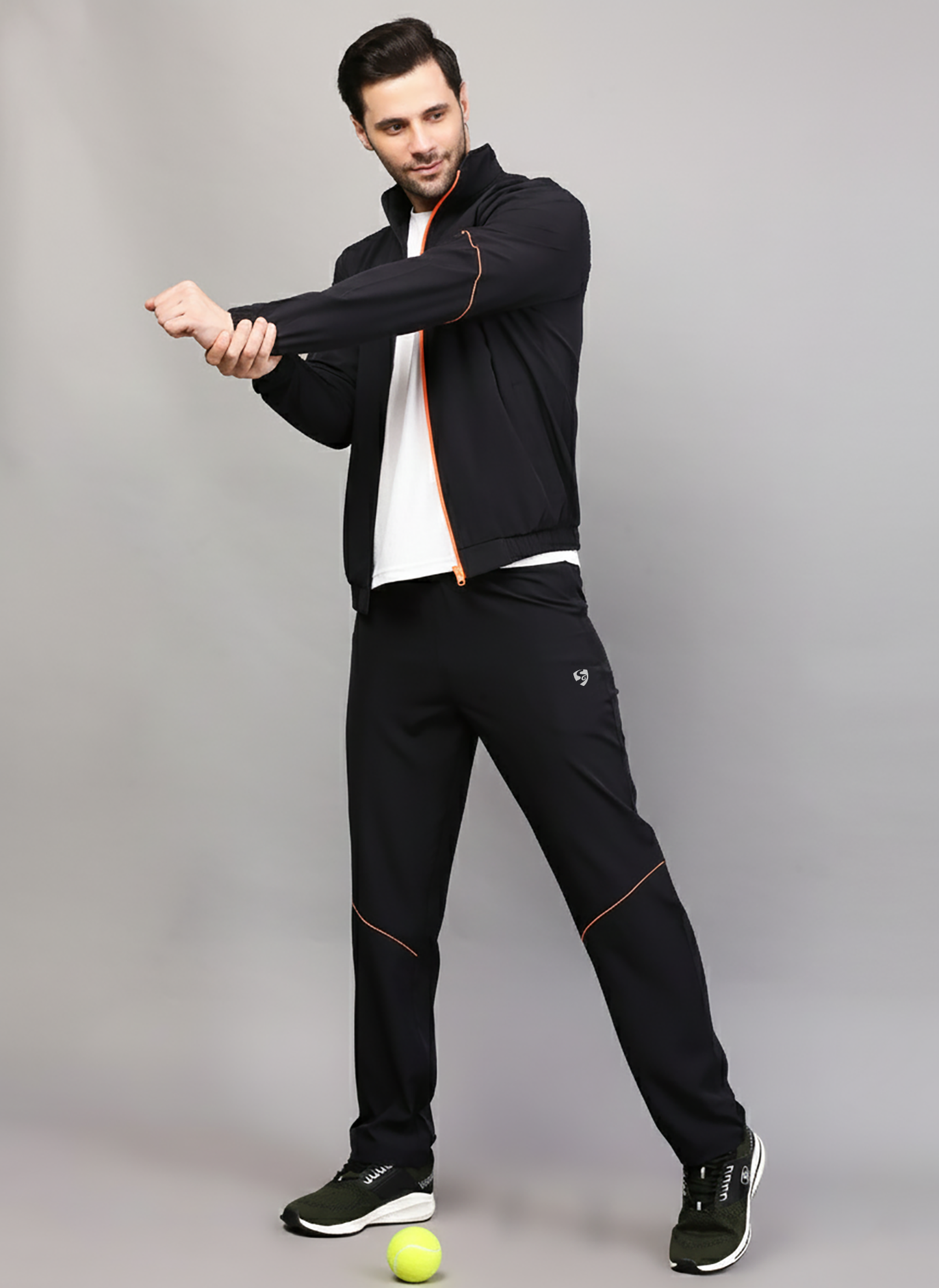 TRACKSUIT MEN SG MPMTS0014 NAVY/ORANGE
