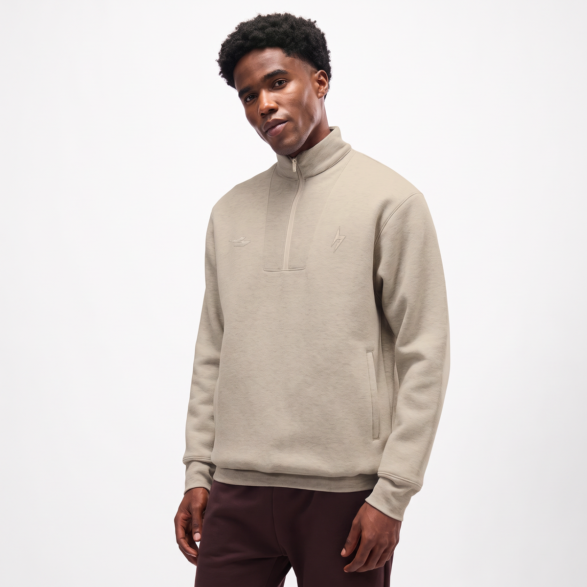SG HP33 Privé Quarter Zip Sweatshirt Relaxed Fit - Men's