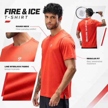 SG Fire and Ice T-Shirt Regular Fit - Men's
