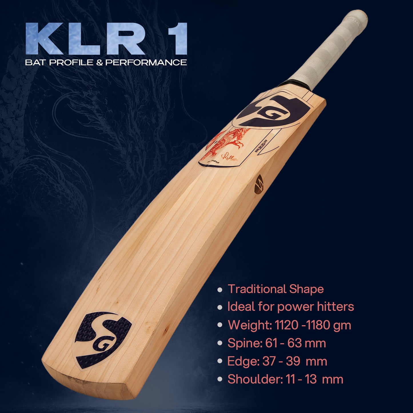 SG KLR-1 English Willow Player Bat
