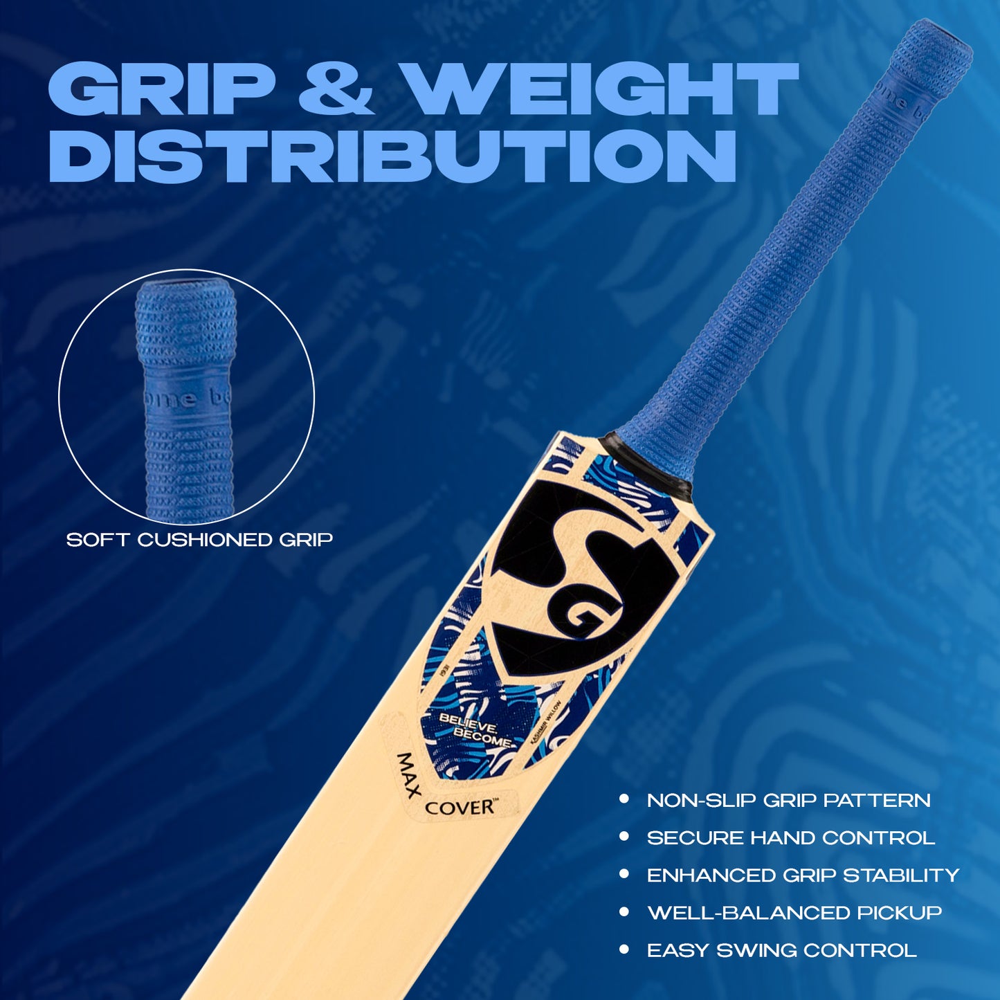 SG Maxcover Kashmir Willow Cricket Bat