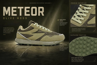 SG Meteor Lifestyle Shoes - Olive Moss