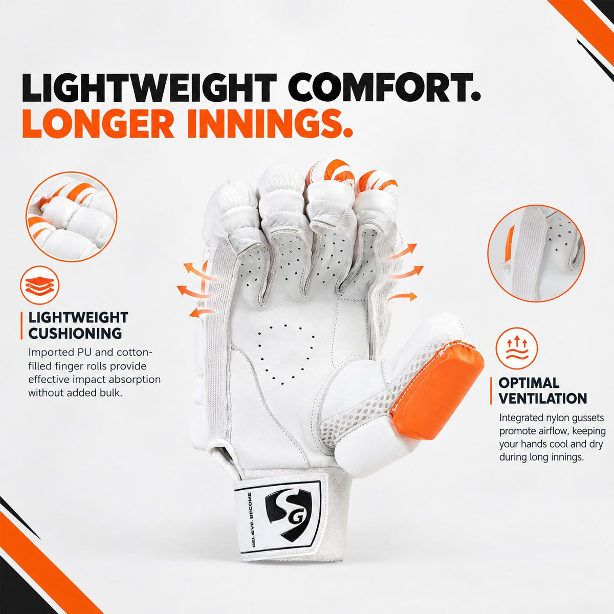 SG Swift Lite Batting gloves