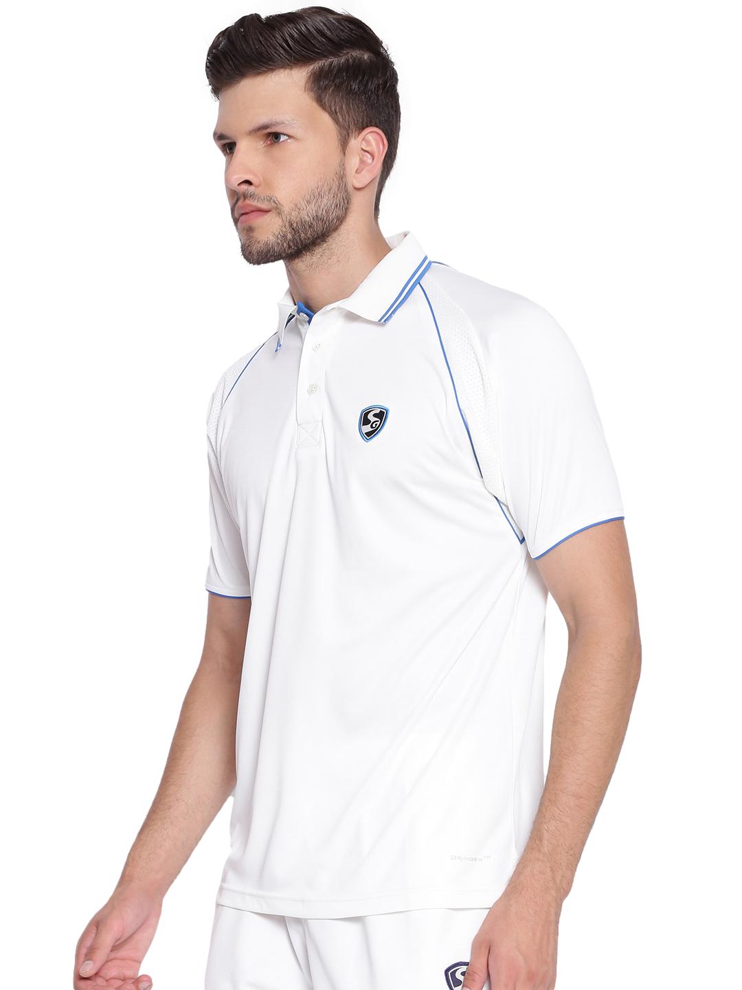 SG Premium 2 0 Half Sleeve Shirt Cricket Whites