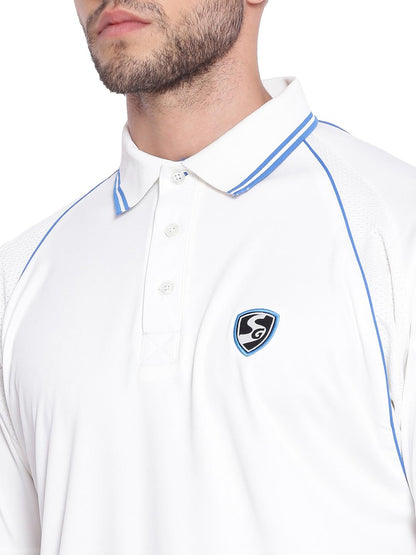 SG Premium 2 0 Half Sleeve Shirt Cricket Whites