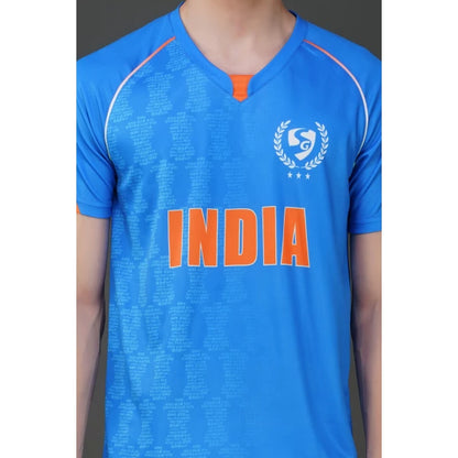SG Round Neck T shirt Indian Cricket Team Jersey Half Sleeve Indi TeamSG