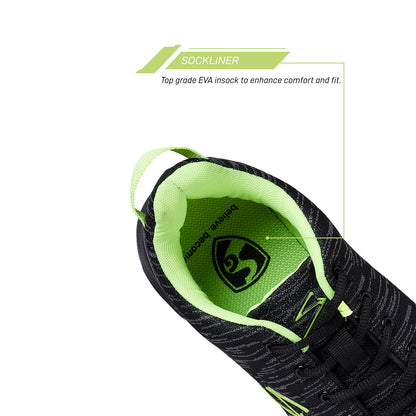 Unpar By SG Rotler Running Sports Shoes For Men, Black/Lime | Ideal for Running/Walking/Gym/Jogging/Training Sports Fashion Footwear