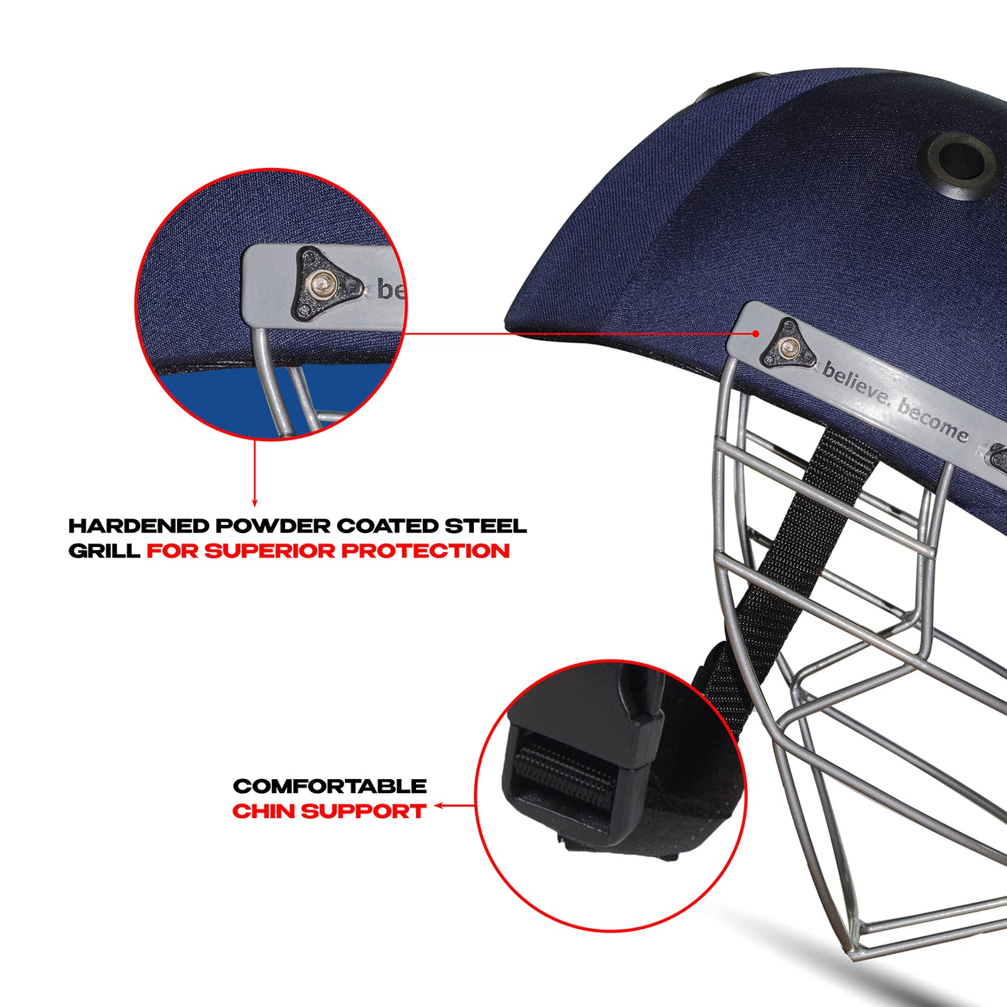 SG Club Cricket Helmet (Navy)