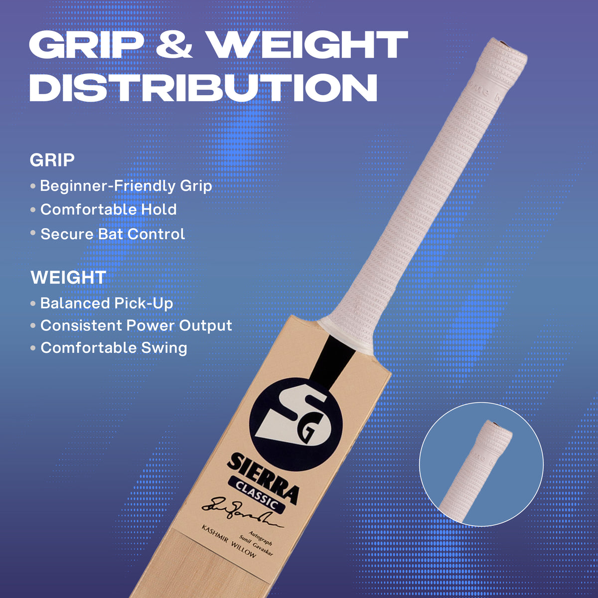 SG Sierra Classic Kashmir Willow Cricket Bat
