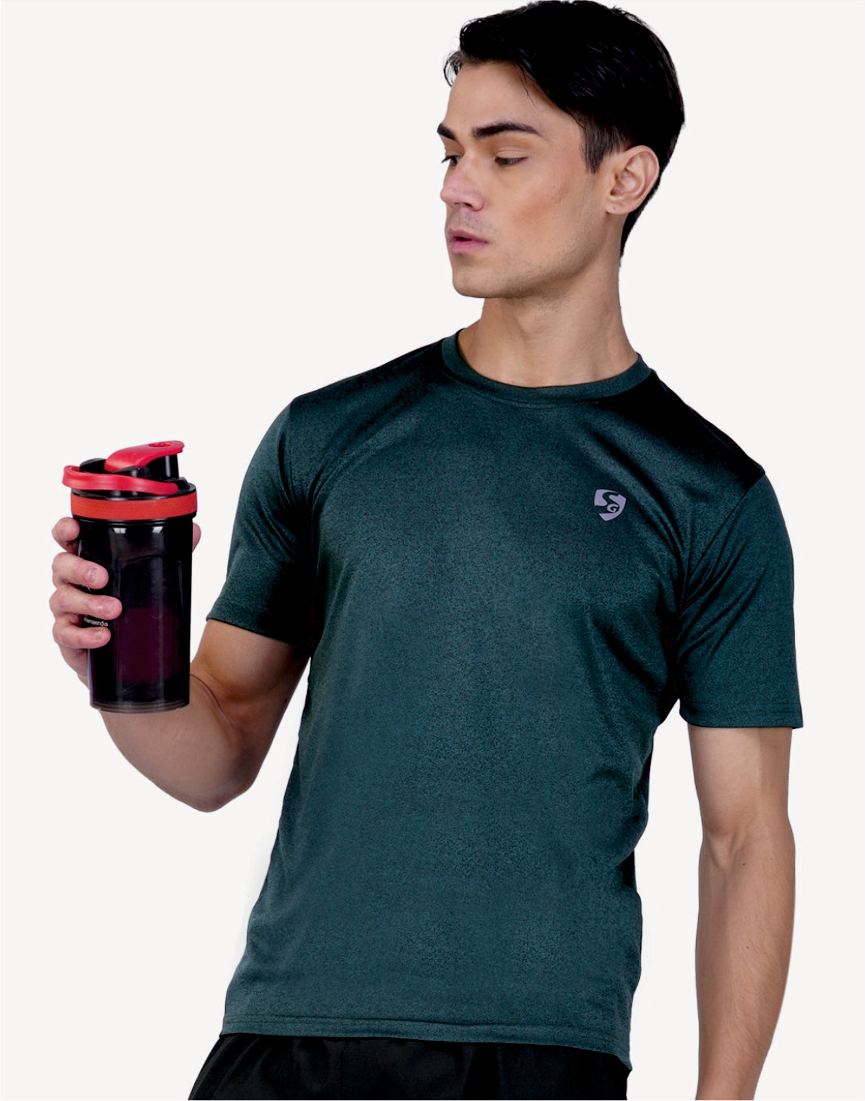 SG Men's Round Neck Blue T-Shirt | Ideal for Trail Running, Fitness & Training, Jogging, Regular & Fashion Wear