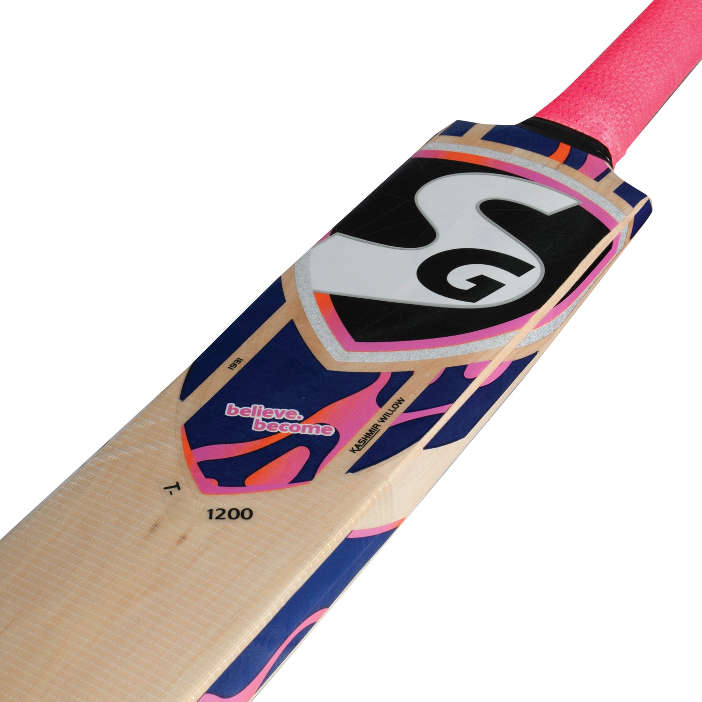 SG T-1200 Kashmir Willow Scoop Bat for Tennis Cricket Ball