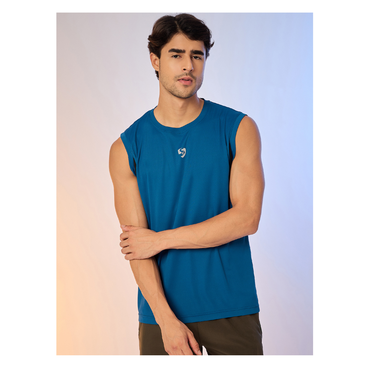 T.VEST MEN SG H3MV8201 TEAL