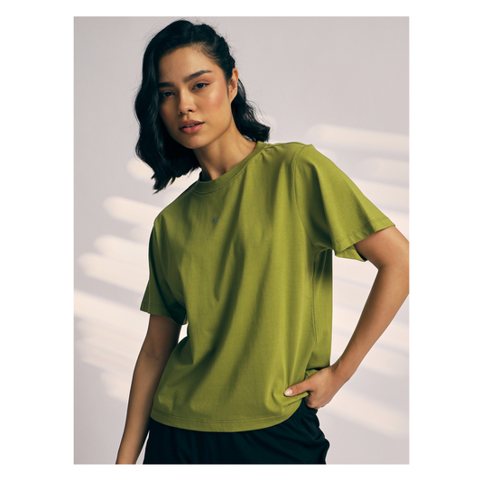 T-SHIRT WOMEN SG H3WT8299 OLIVE GREEN