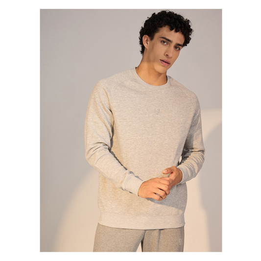 SWEAT SHIRT MEN SG H4MSW8245 GREY MELANGE