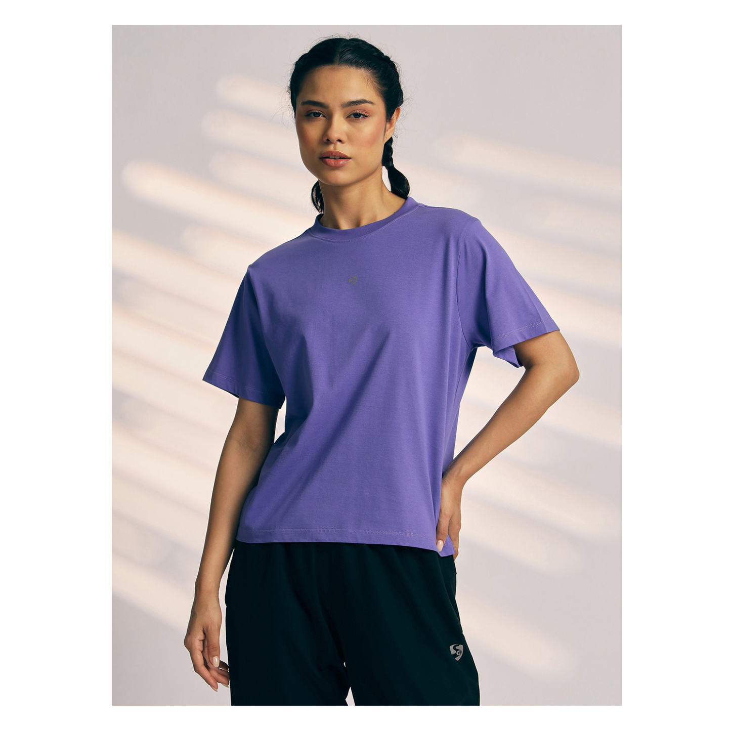 T-SHIRT WOMEN SG H3WT8299 LAVENDER