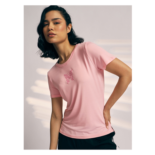 T-SHIRT WOMEN SG H3WT8265 LIGHT PINK
