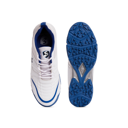 SG Steadler 6.0 Cricket Shoes White/Royal Blue - UK