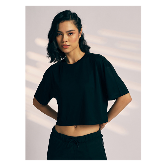 T-SHIRT WOMEN SG H3WT8257 BLACK