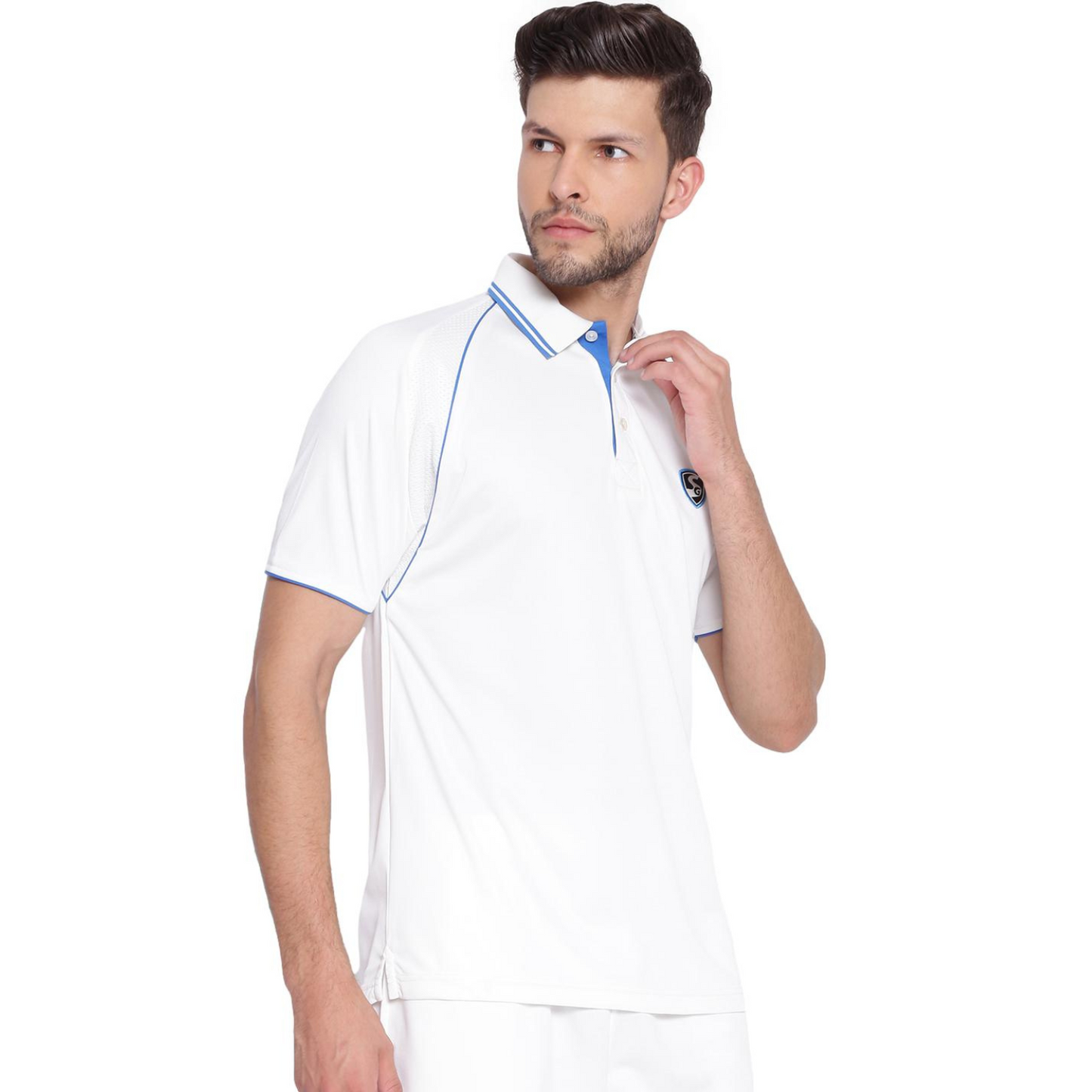 SG Premium 2 0 Half Sleeve Shirt Cricket Whites