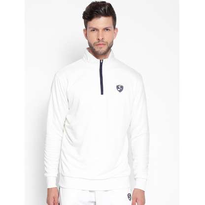 SG ICON Full Sleeve Pullover Cricket Whites (Senior)