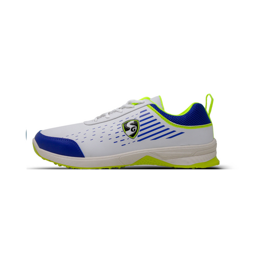 SG YORKER White/Royal Blue/Lime Sports Shoes: Elevate Your Style with Trendy Comfort