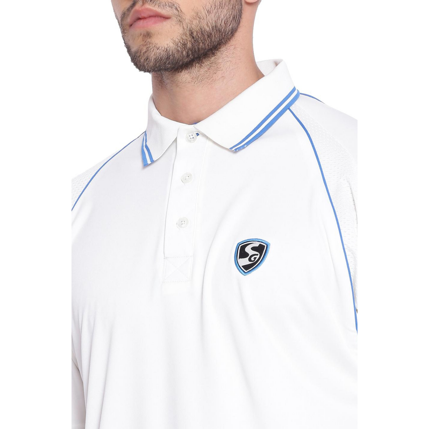 SG Premium 2 0 Half Sleeve Shirt Cricket Whites