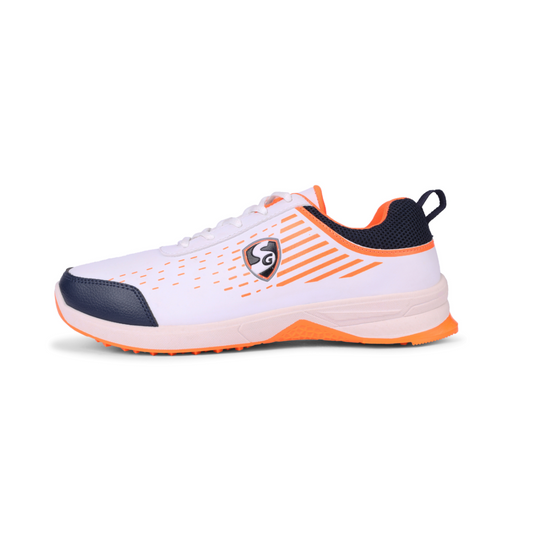 SG YORKER Sport Shoe with classic White meets bold Navy and vibrant Orange