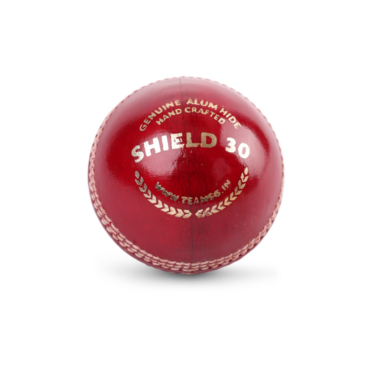 SG Shield 30 Red Youth Leather Ball