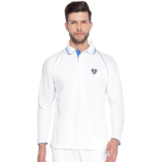 SG Premium 2 0 Full Sleeve Shirt Cricket Whites