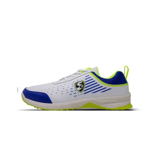 SG YORKER White/Royal Blue/Lime Sports Shoes: Elevate Your Style with Trendy Comfort