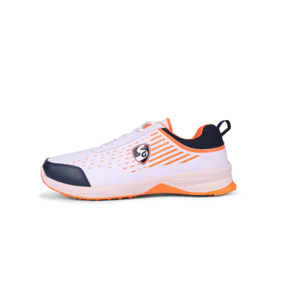 SG YORKER Sport Shoe with classic White meets bold Navy and vibrant Orange