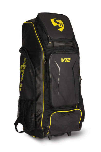 SG V12 Player Duffle Wheelie Cricket Kit Bag