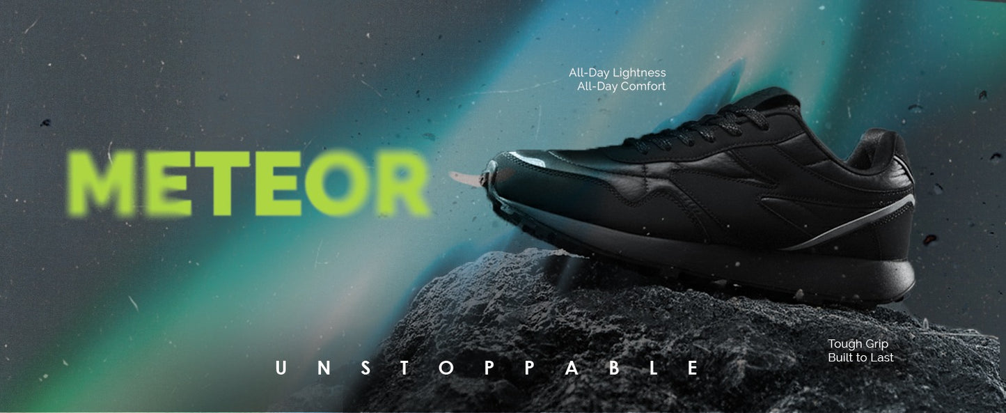 SG Meteor Running Shoes (Black)