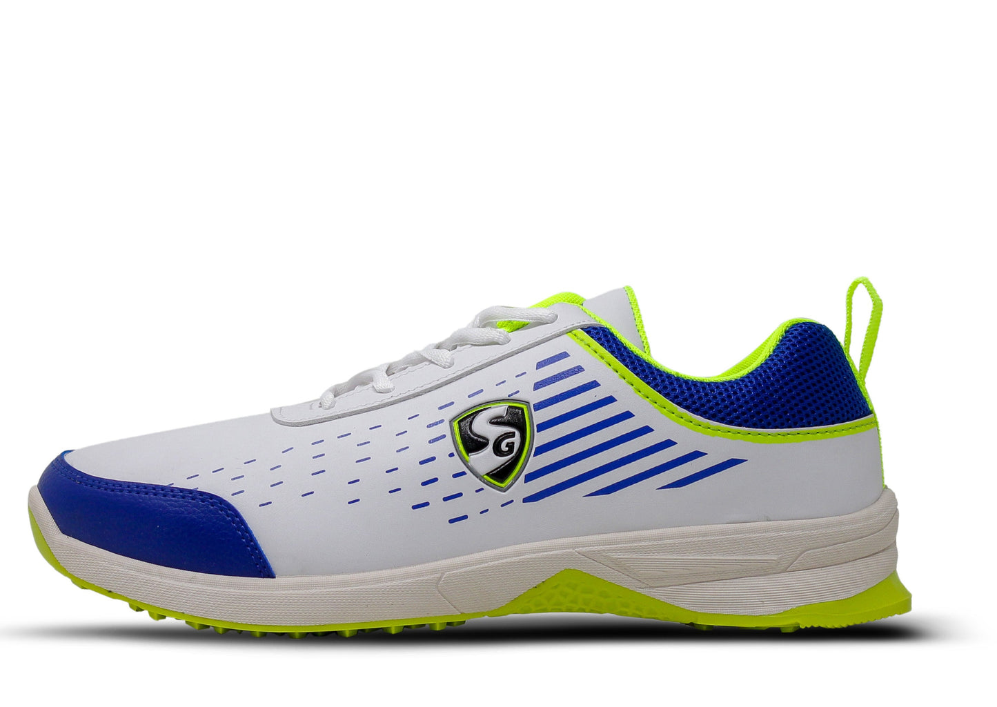 SG YORKER White/Royal Blue/Lime Sports Shoes: Elevate Your Style with Trendy Comfort