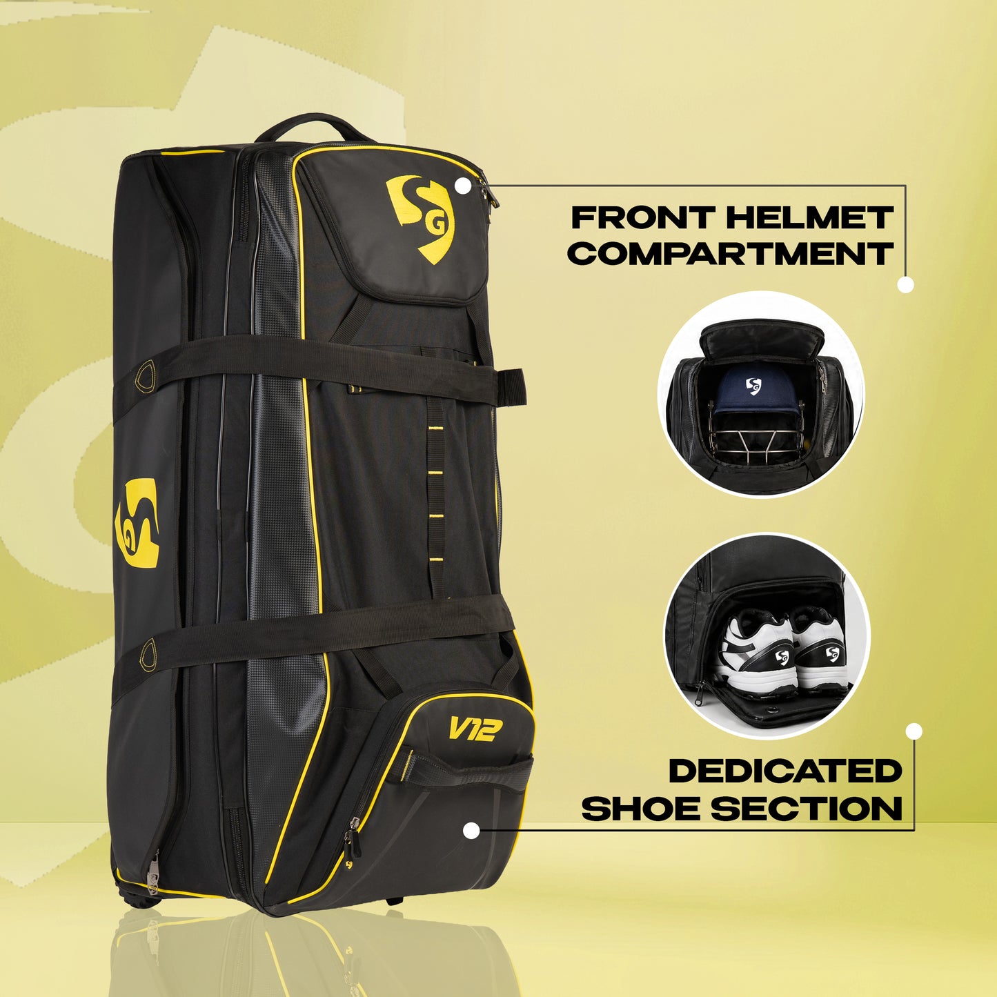 SG V12 Premium Cricket Kit Bag