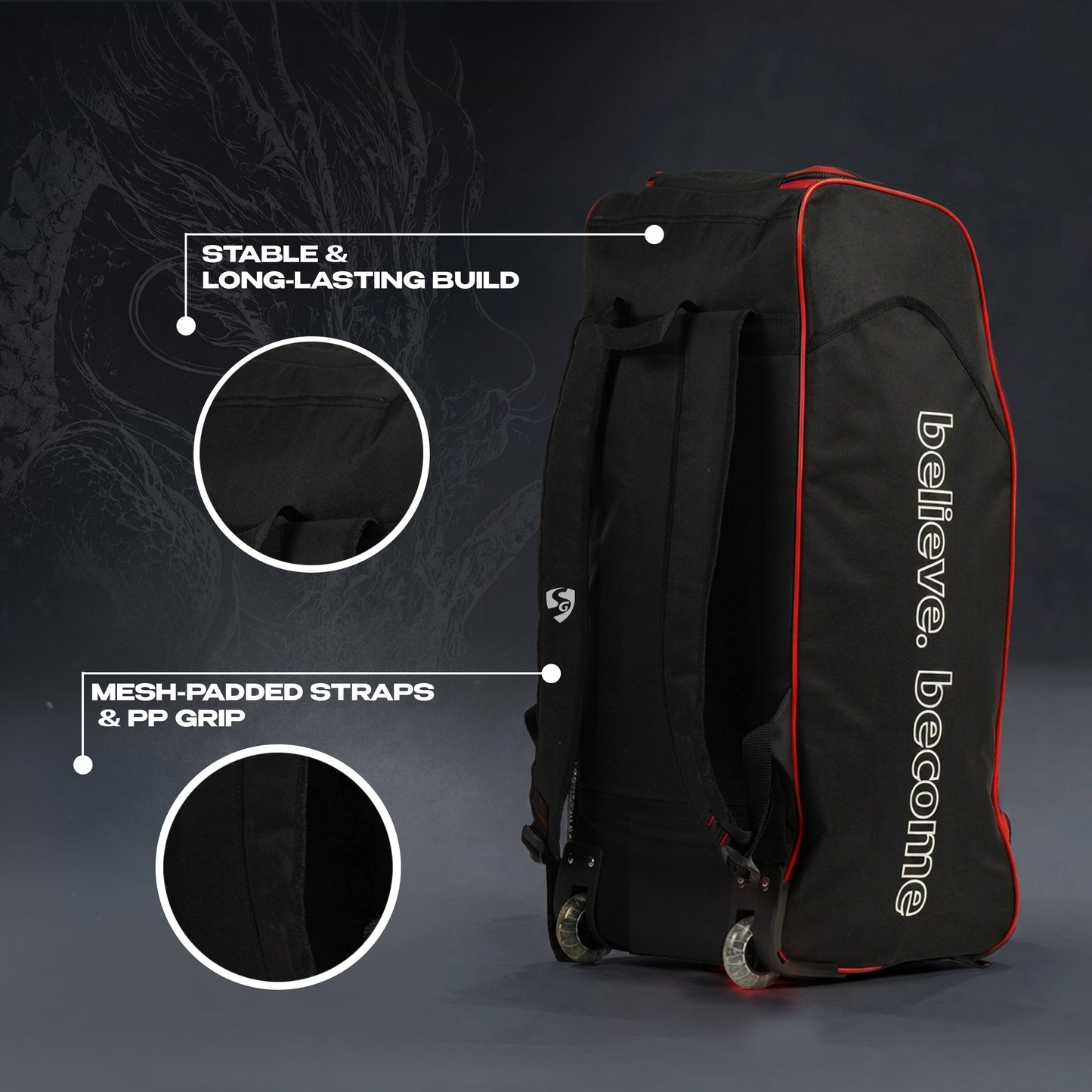 SG Dragon Optipak Plus Wheelie Cricket Kit Bag