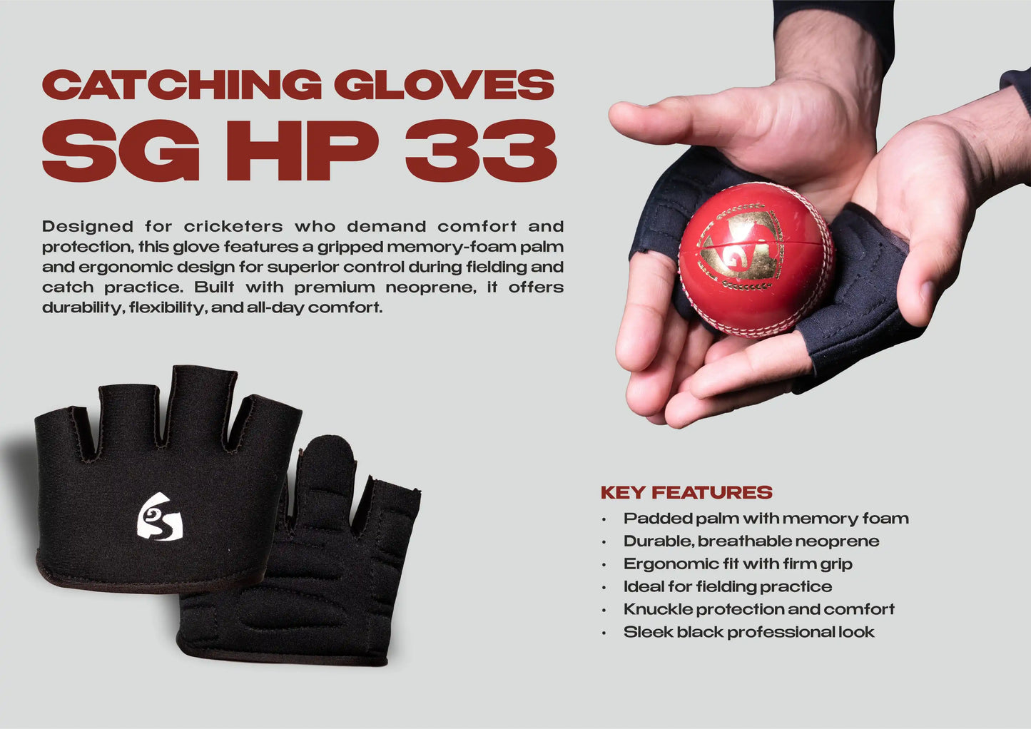 SG HP 33 Catching Gloves