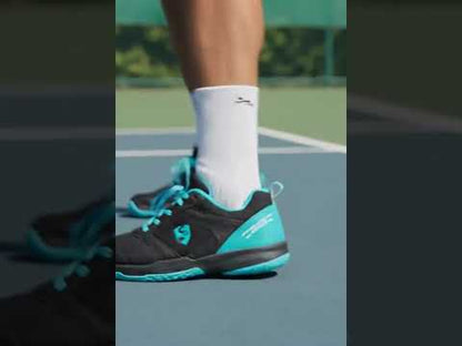 SG COURT PRO Shoes Black/Cyan