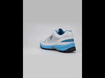 SG SCORER 6.0 Cricket Shoe Design for Performance on the Field - White/Aqua/Black