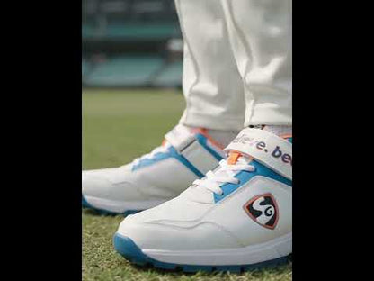 SG CENTURY 6.0 Cricket - Sleek Design in White/Royal Blue/Orange for Optimal Performance