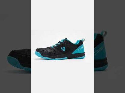 SG COURT PRO Shoes Black/Cyan