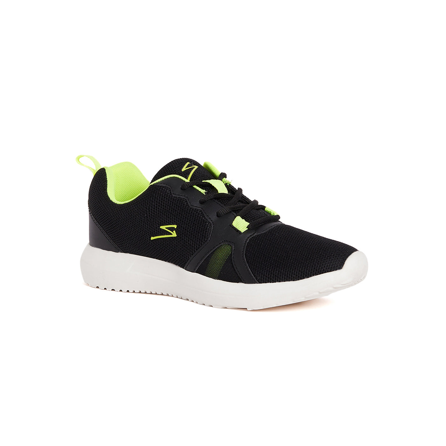 Unpar By SG Fury Running Sports Shoes For Men, Black Lime | Ideal for Running/Walking/Gym/Jogging/Training Sports Fashion Footwear