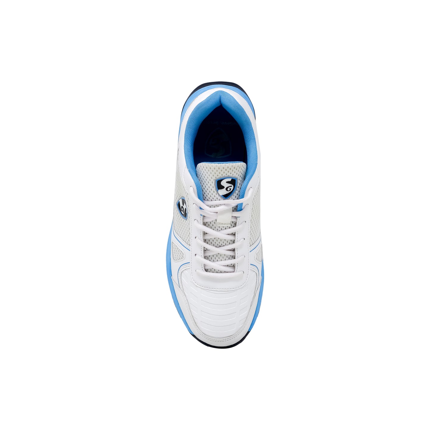 SG SCORER 6.0 Cricket Shoe Design for Performance on the Field - White/Aqua/Black