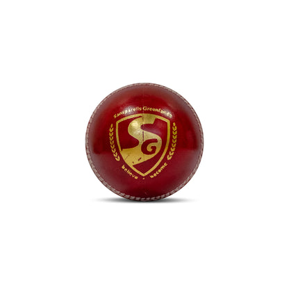 SG SUPER RED Cricket Ball - Using Premium Quality LEATHER, Pack of 1