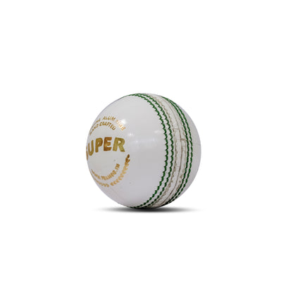 SG Super Cricket Leather Ball - White