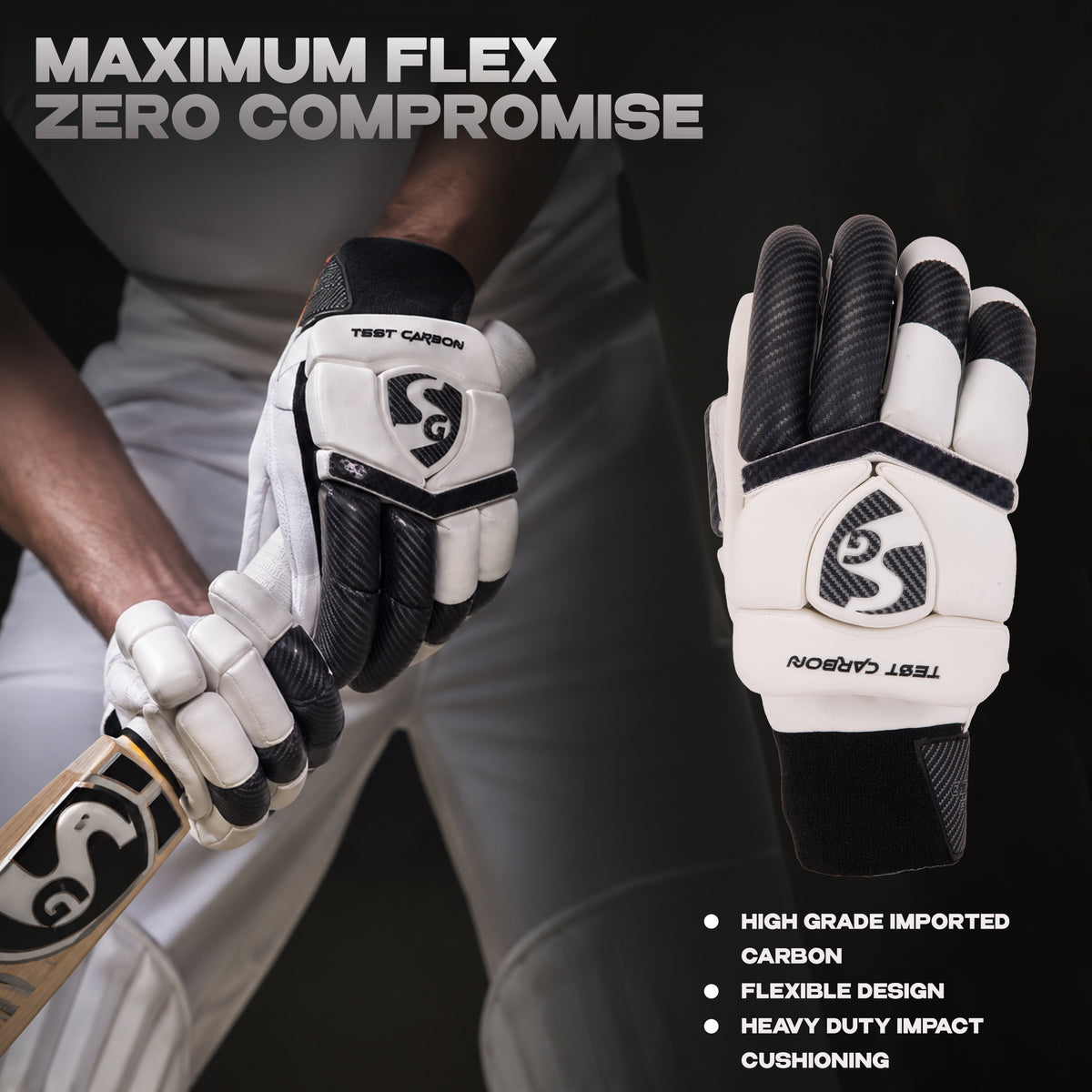 SG Test Carbon Batting gloves