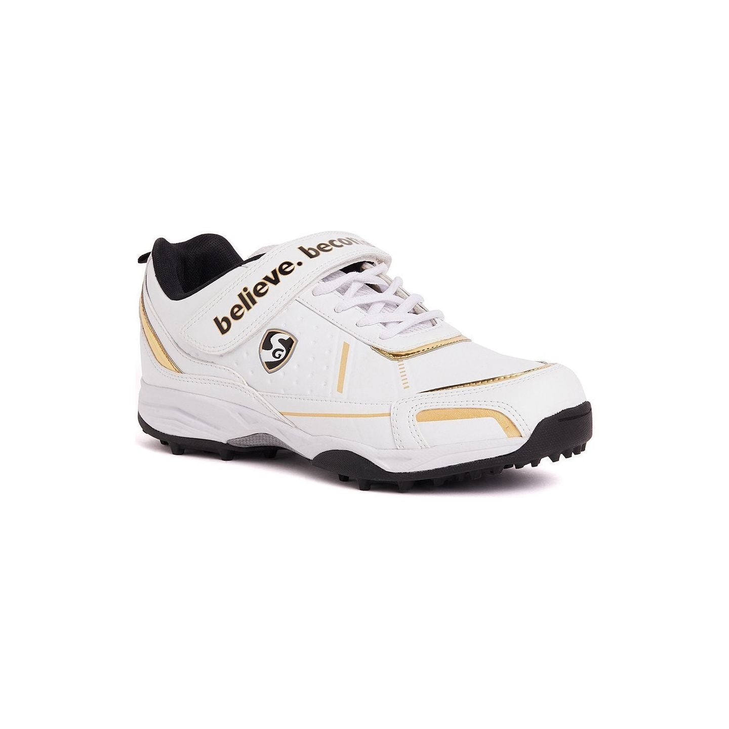 SG CENTURY 5.0 Cricket Shoe for Ultimate Performance - White/Gold