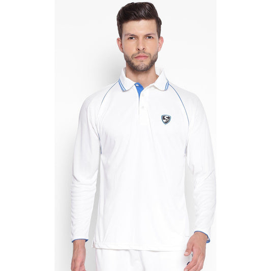 SG Premium 2.0 Full Sleeve Cricket Shirt Whites